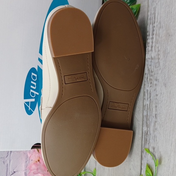 Aqua College Bossy Bone Leather Waterproof Loafer NIB - Picture 6 of 9